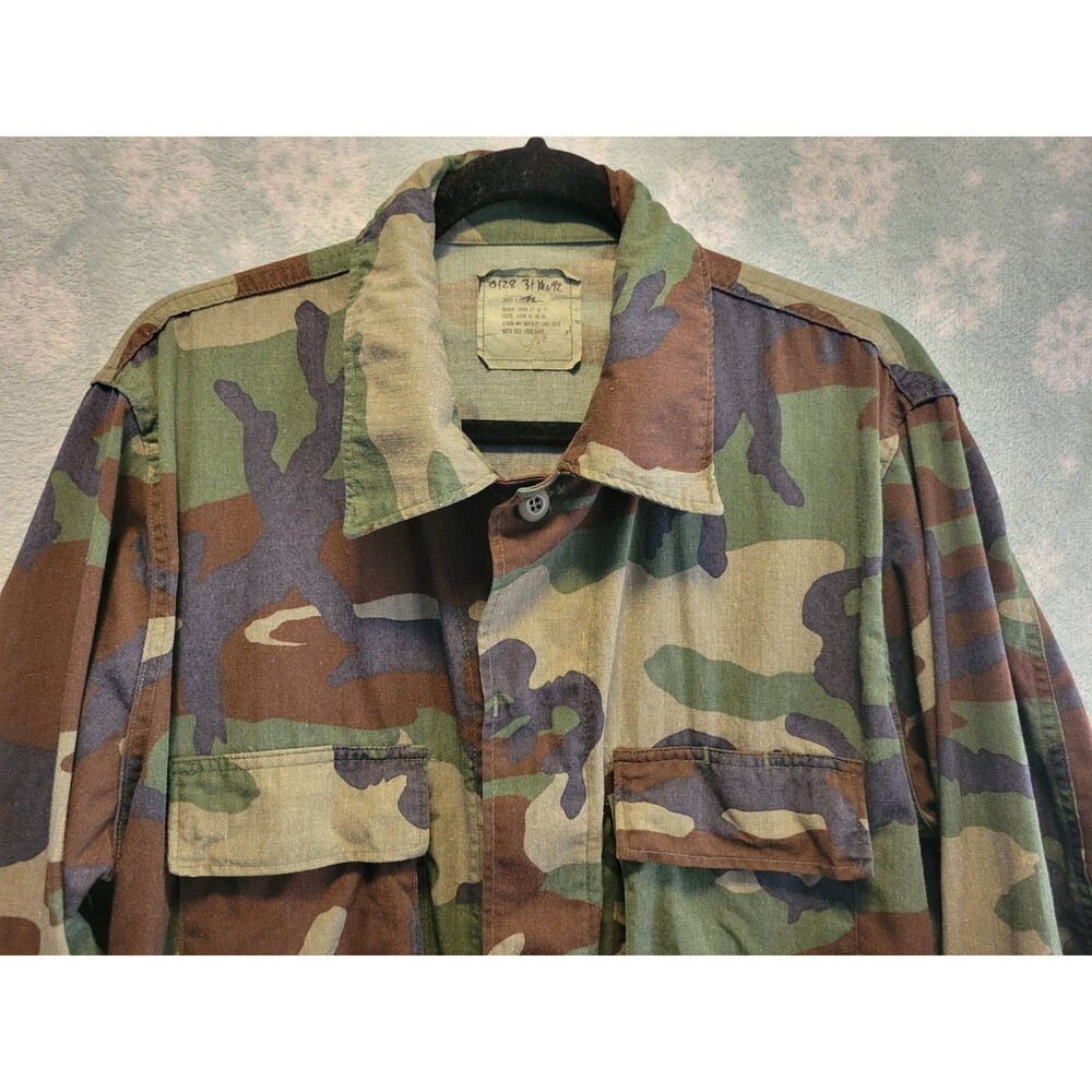 Military Soldier Army Large Shacket Militaria Camo Enlisted Patriotic Shirt USA
